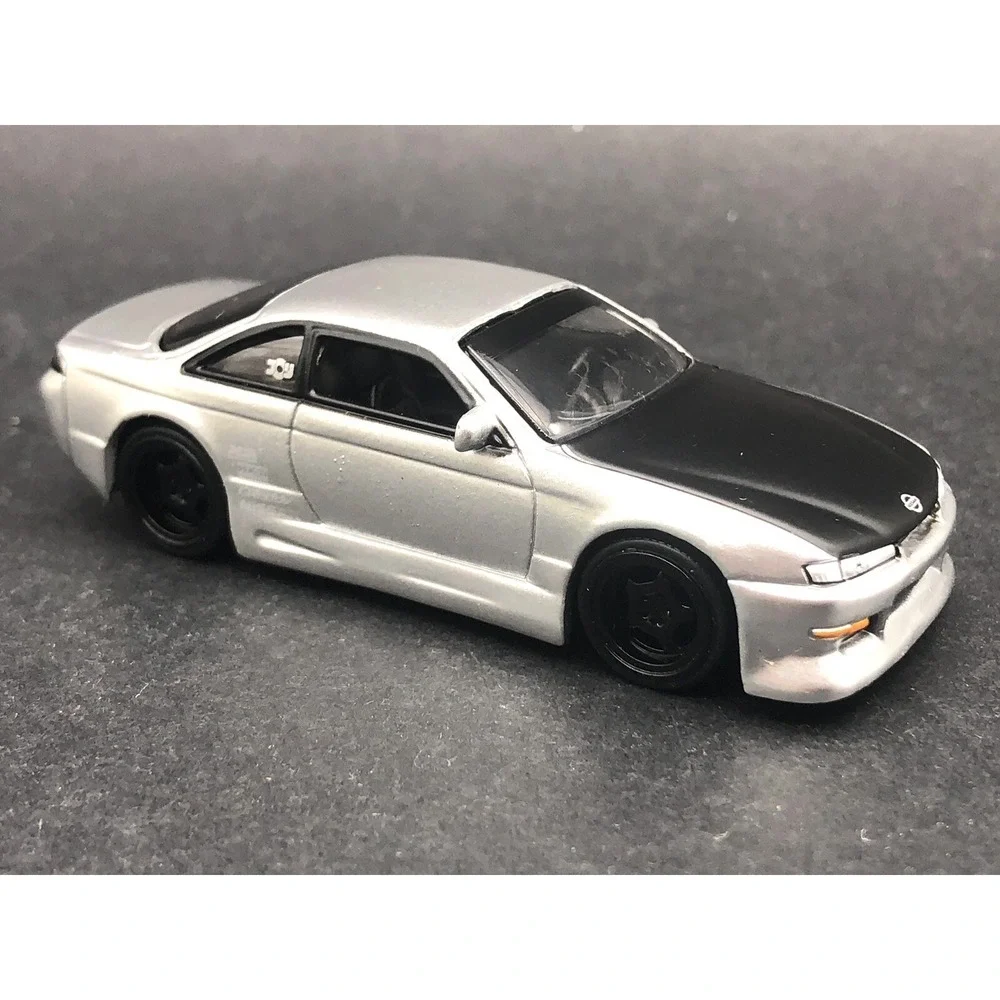 Jada Dub City 1998 '98 Nissan 240SX S-14 Car Silver Diecast 1/64 Rubber Tires
